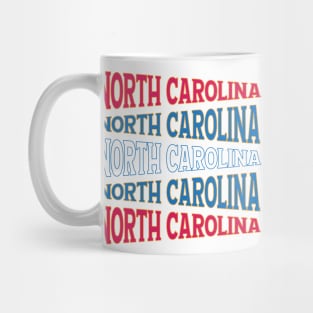 TEXT ART USA NORTH CAROLINA Mug